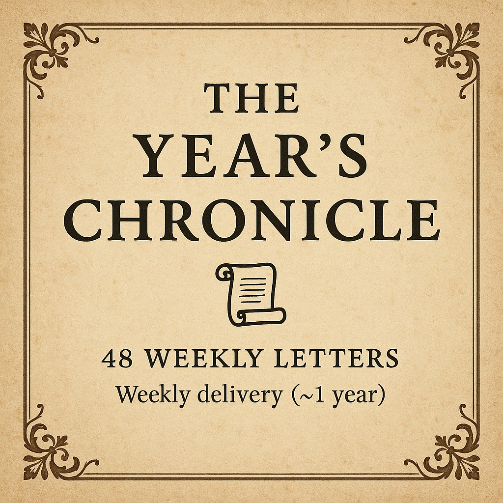 The Year’s Chronicle (48 weekly letters)