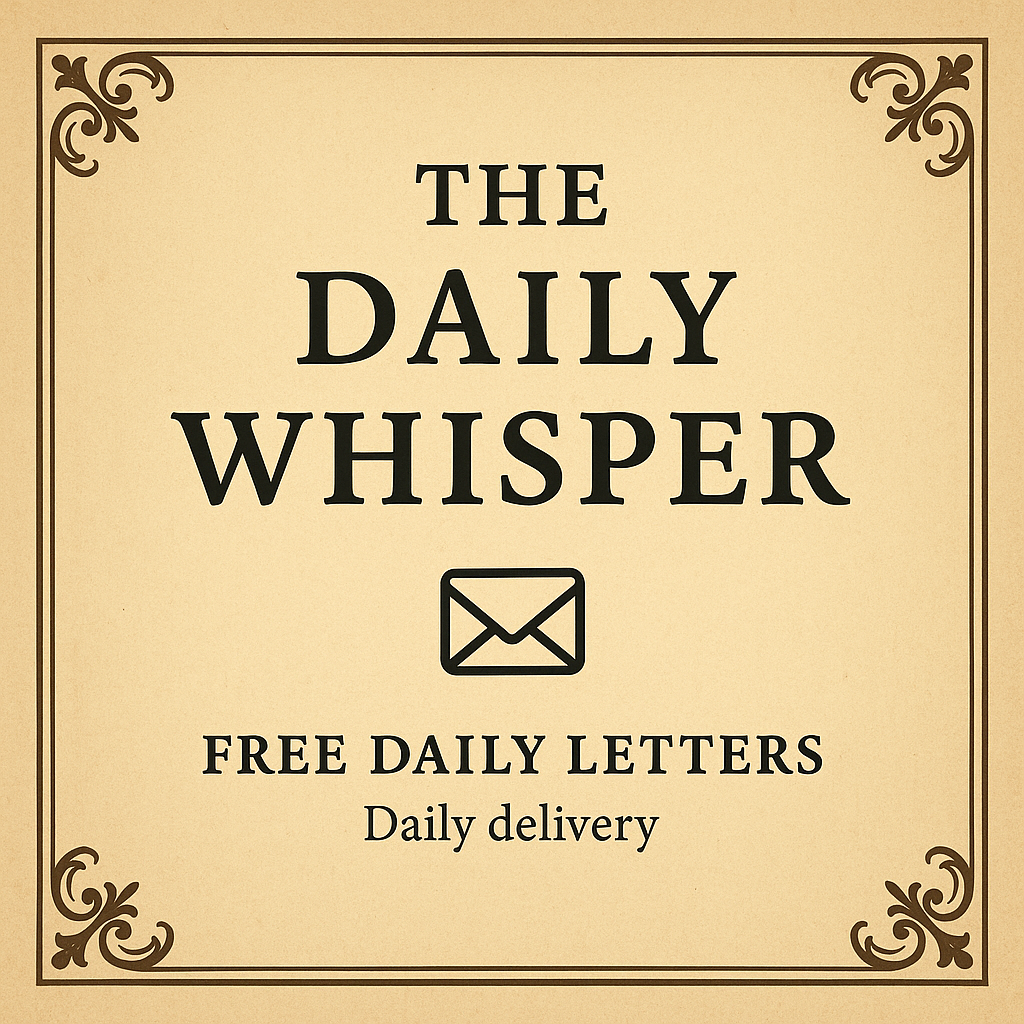 The Daily Whisper (free daily uplifting letter)