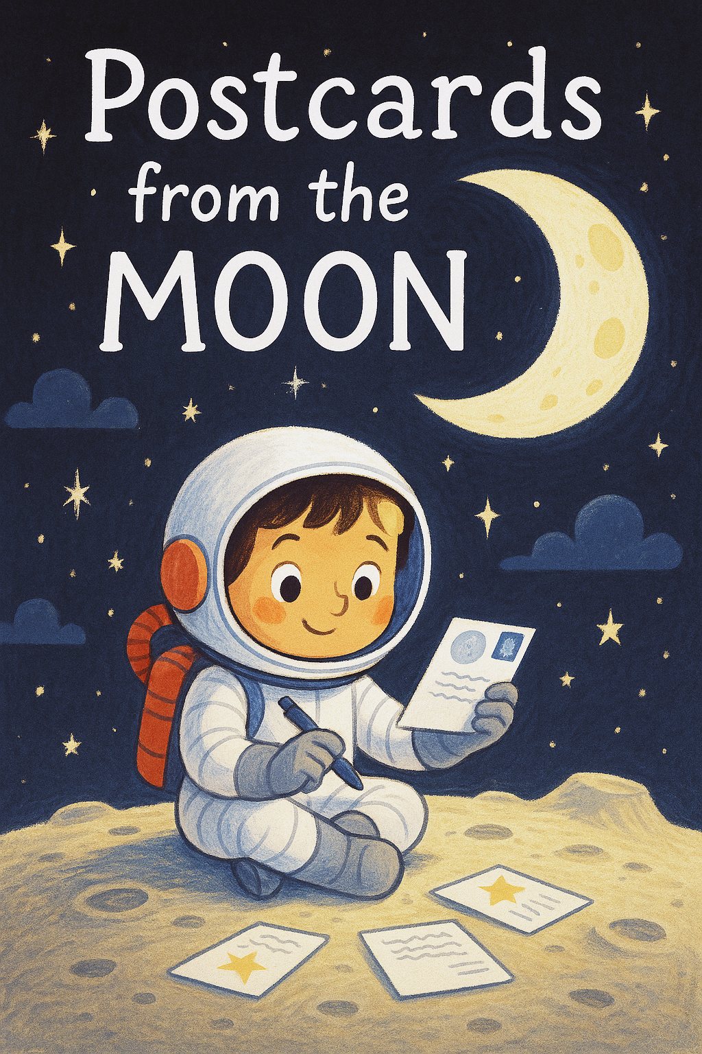 Postcards from the Moon / Sci-Fi Adventure (7 letters)