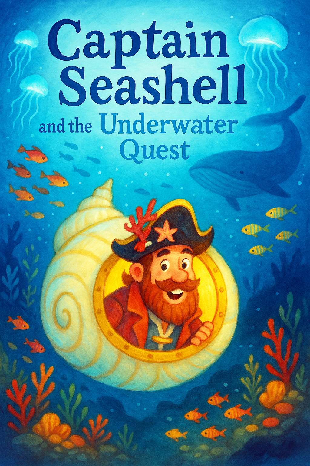 Captain Seashell and the Underwater Quest / Fantasy Adventure (7 letters)