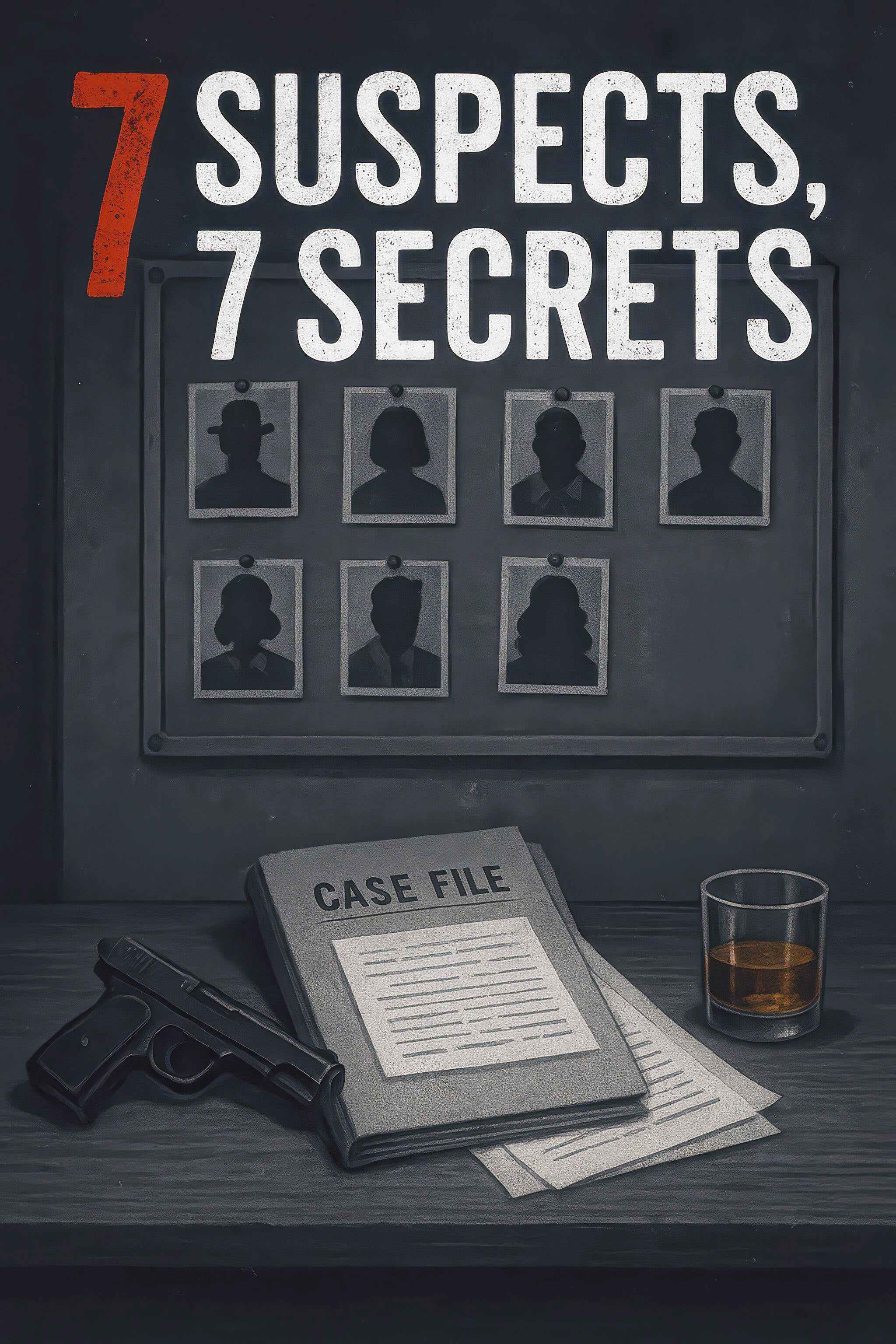 7 Suspects, 7 Secrets / Crime Noir (7 Letters)
