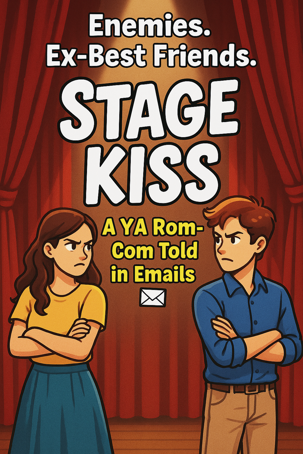 Stage Kiss / Young Adult Rom-Com (7 Letters)