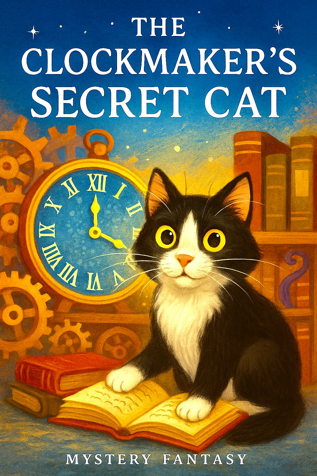 The Clockmaker’s Secret Cat / Mystery Fantasy (7 letters)